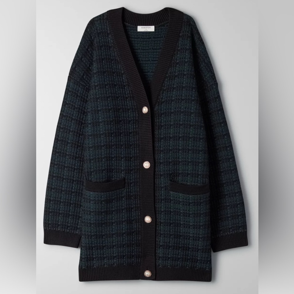 Babaton Merino Wool Lacer Cardigan XS